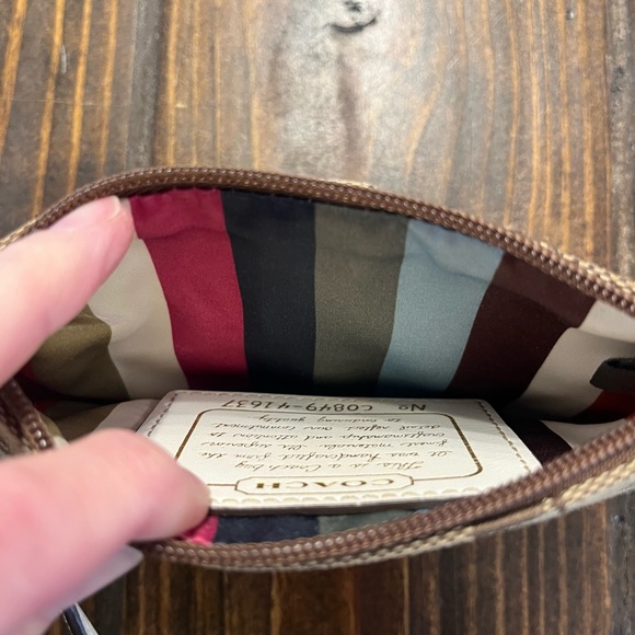 Coach Bags Coach Legacy Brown Wristlet With Strap, #Co849-41637 - Picture 9 of 11